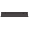 vidaXL Wandregal mit Regal 2 pcs Schwarz 30 x 17,5 x 2,5 cm