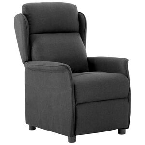 vidaXL Liegestuhl Dunkelgrau Polyester