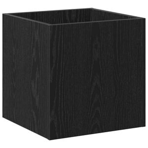 vidaXL Blumentopfschachtel Schwarz Eichen-Optik 40 x 40 x 40 cm