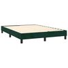 vidaXL Boxspringbett mit Matratze & LED Dunkelgr&uuml;n 140x200 cm Samt