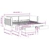 vidaXL Tagesbett Ausziehbar mit Schubladen Dunkelgr&uuml;n 100x200 cm Samt