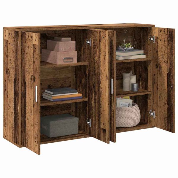 vidaXL Sideboard 2 pcs Altholz 60 x 31 x 84 cm Holzwerkstoff