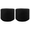 vidaXL Seil 2 pcs Schwarz Baumwolle