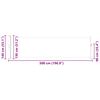 vidaXL Ausziehbare Seitenmarkise 140&times;500 cm Grau