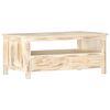 vidaXL Couchtisch Wei&szlig; 90&times;50&times;40 cm Massivholz Mango