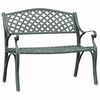 vidaXL Gartenbank 102 cm Aluminiumguss Gr&uuml;n