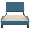 vidaXL Bettgestell ohne Matratze Blau 80x200 cm Samt