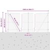 vidaXL Zaunpfosten Grau 25 x 0,8 m (50 mm Mesh) Stahl und PVC