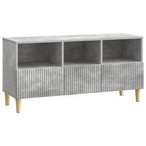 vidaXL TV-Schr&auml;nk 102 x 34,5 x 50 cm Betongrau Holzwerkstoff