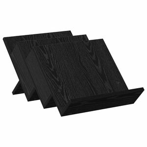 vidaXL Magazinregal mit Regal Schwarz Eichen-Optik 53 x 40 x 28,5 cm