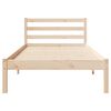 vidaXL Bettrahmen Braun 225,5 x 95,5 x 69,5 cm Massivholz Kiefer