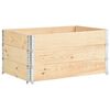 vidaXL Paletten-Aufsatzrahmen 3 Stk. 80x120 cm Kiefer Massivholz