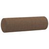 vidaXL 3-Sitzer-Sofa mit Zierkissen Braun 180 cm Stoff