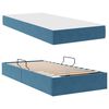 vidaXL Aufbewahrungsbett mit Matratze Dunkelblau 90 x 190 cm Samt
