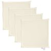 vidaXL Garten-Sitzkissen 4 Stk. Creme 45x45x2 cm Quadratisch