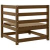 vidaXL Garten-Ecksofas 2 Stk. Honigbraun Kiefer Massivholz