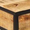 vidaXL Nachttisch Braun 40 x 35 x 50 cm Massives Mango Holz und Metall