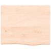 vidaXL Wandregal 60x50x(2-6) cm Massivholz Eiche Unbehandelt