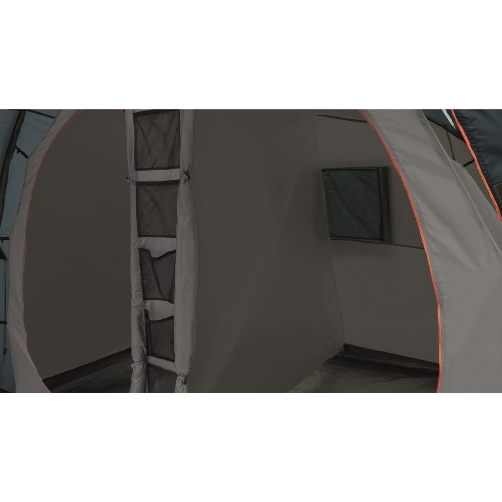 Easy Camp Tunnelzelt Galaxy 400 4 Personen Stahlgrau und Blau