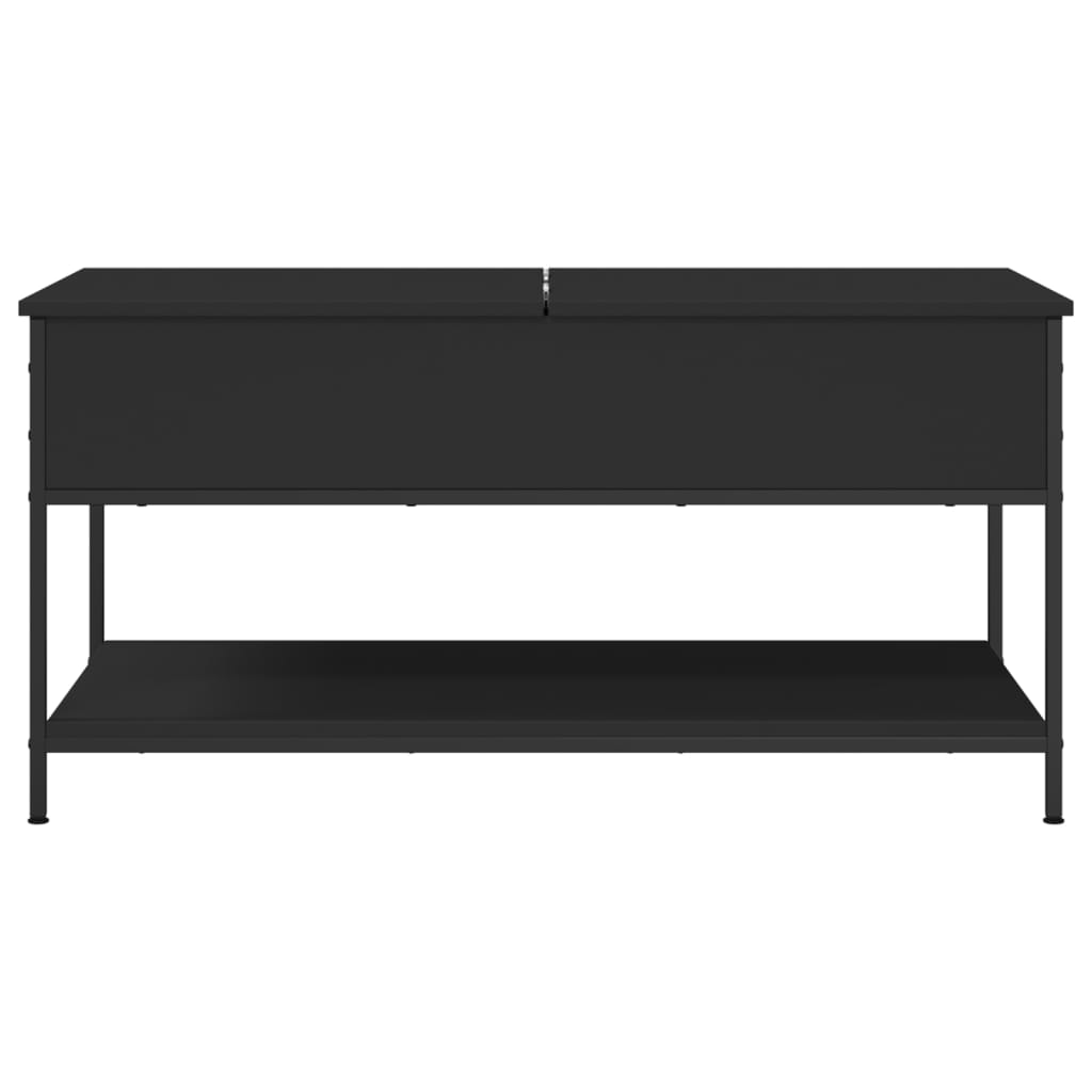 vidaXL Couchtisch Schwarz 100x50x50 cm Holzwerkstoff und Metall