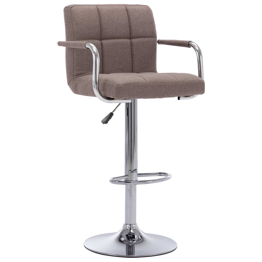 vidaXL Barhocker Taupe Stoff