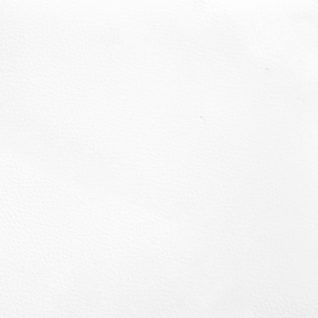 vidaXL Kopfteil mit Ohren Weiß 203x23x118/128 cm Kunstleder