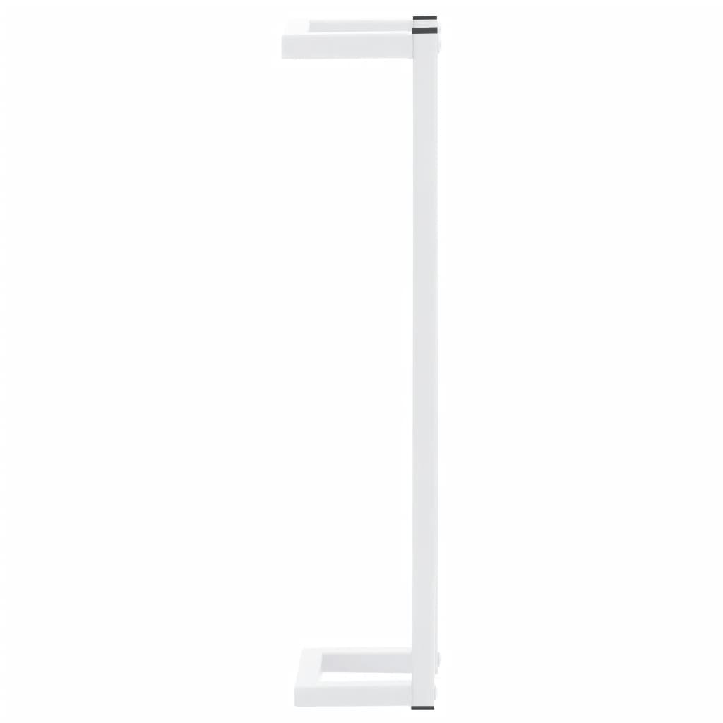 vidaXL Handtuchständer Weiß 12,5x12,5x60 cm Stahl