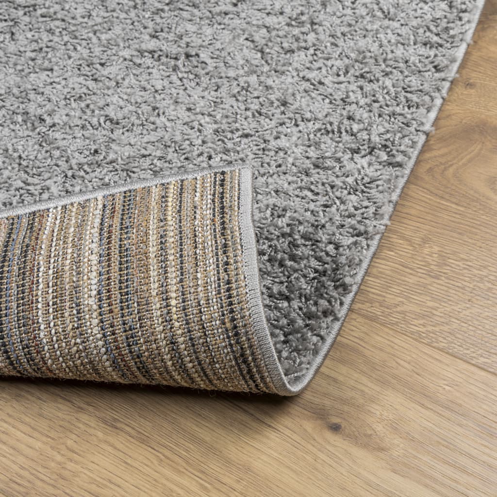 vidaXL Shaggy-Teppich PAMPLONA Hochflor Modern Grau 240x240 cm