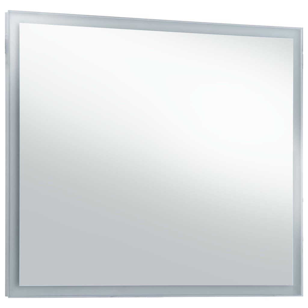 vidaXL Badezimmer-Wandspiegel mit LEDs 60x50 cm