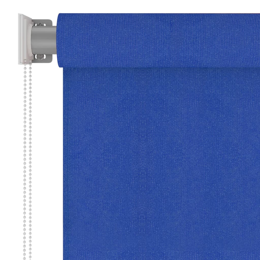 vidaXL Außenrollo 100x140 cm Blau HDPE