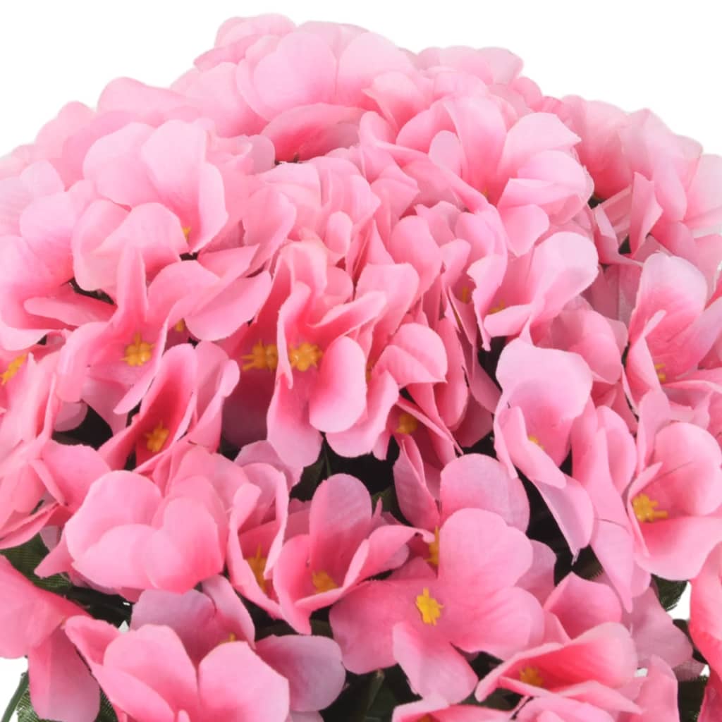 vidaXL Weihnachtskränze Blumen 3 Stk. Rosa 85 cm