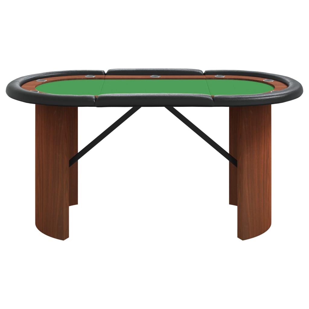 vidaXL Pokertisch 10 Spieler Grün 160x80x75 cm