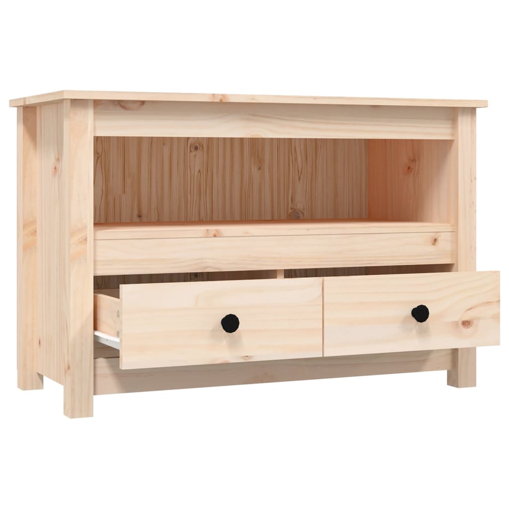 vidaXL TV-Schrank 79x35x52 cm Massivholz Kiefer