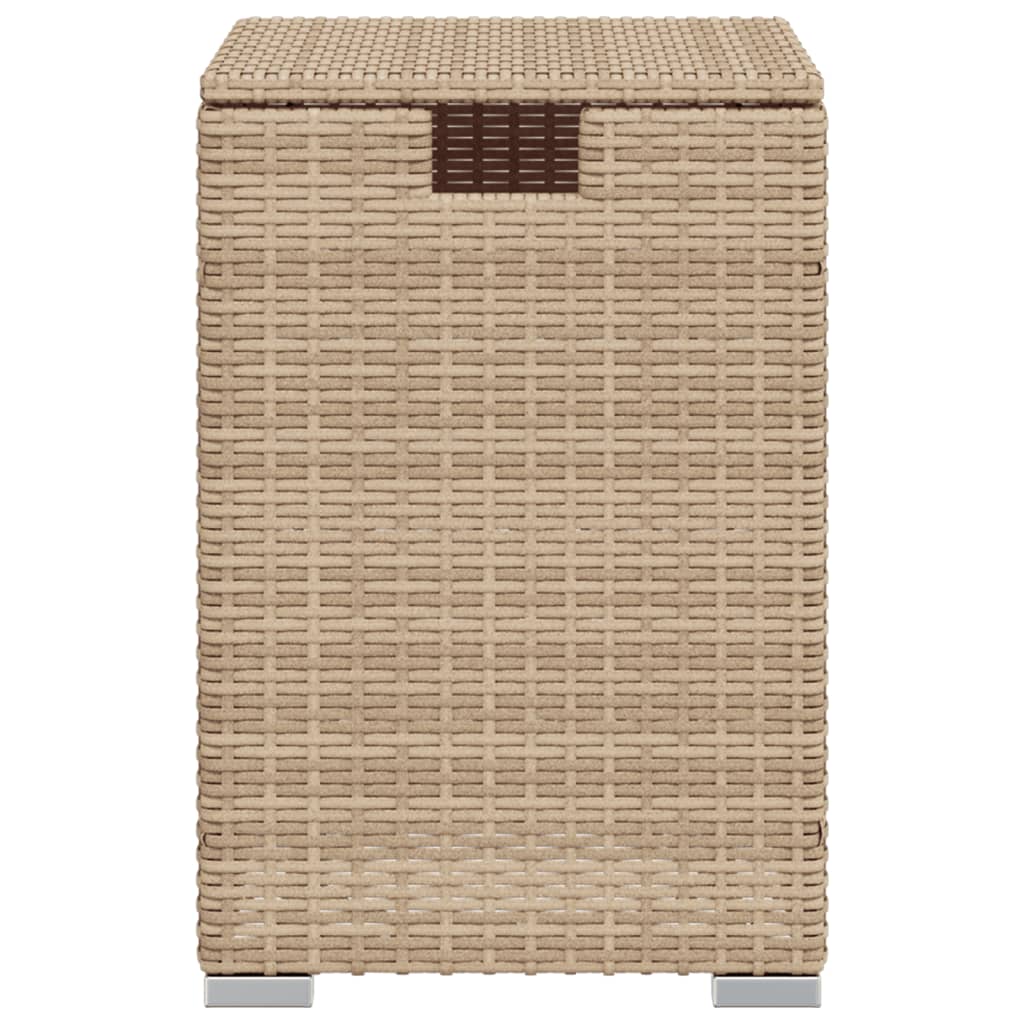 vidaXL Propan-Tank-Verstecktisch Beige 40x40x60 cm Poly Rattan