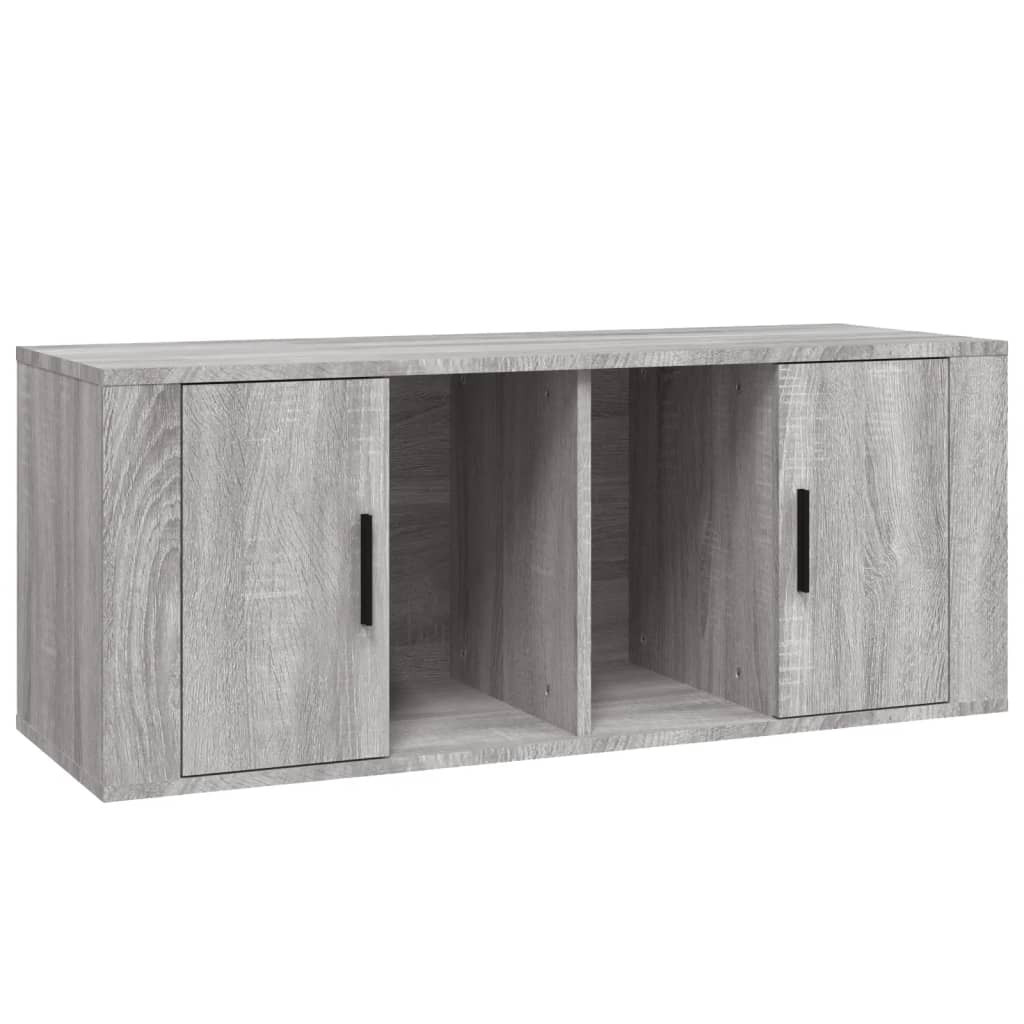 vidaXL TV-Schrank Grau Sonoma 100x35x40 cm Holzwerkstoff