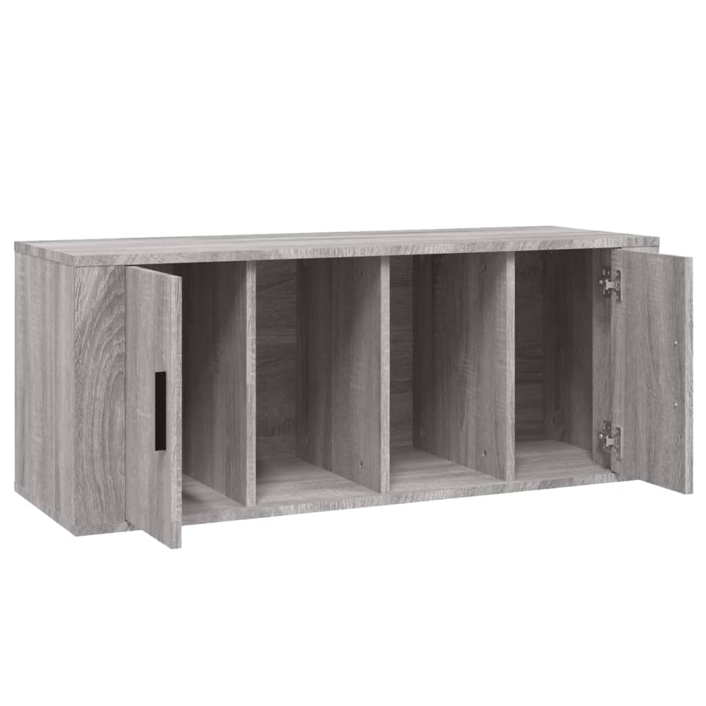 vidaXL TV-Schrank Grau Sonoma 100x35x40 cm Holzwerkstoff