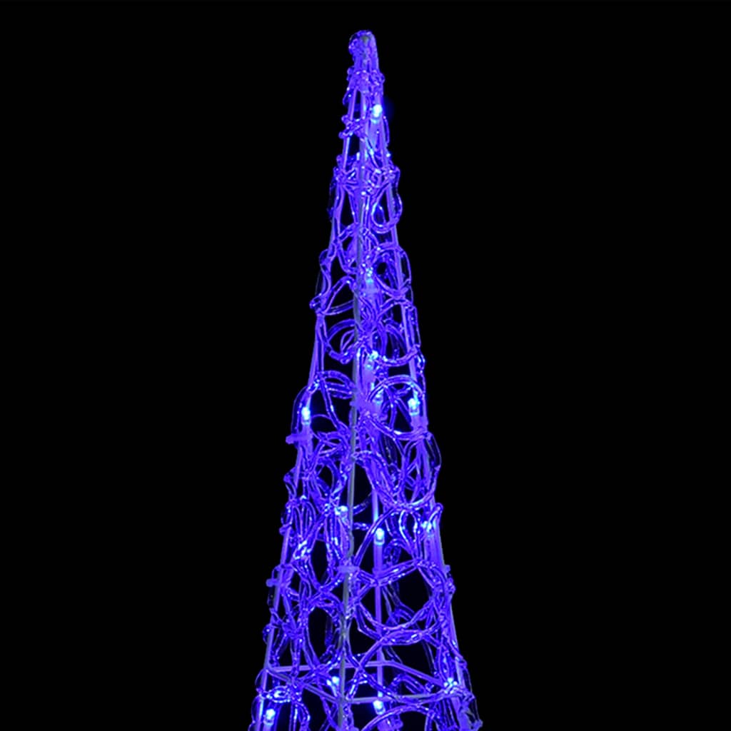 vidaXL LED-Leuchtkegel Acryl Deko 60 cm Blau
