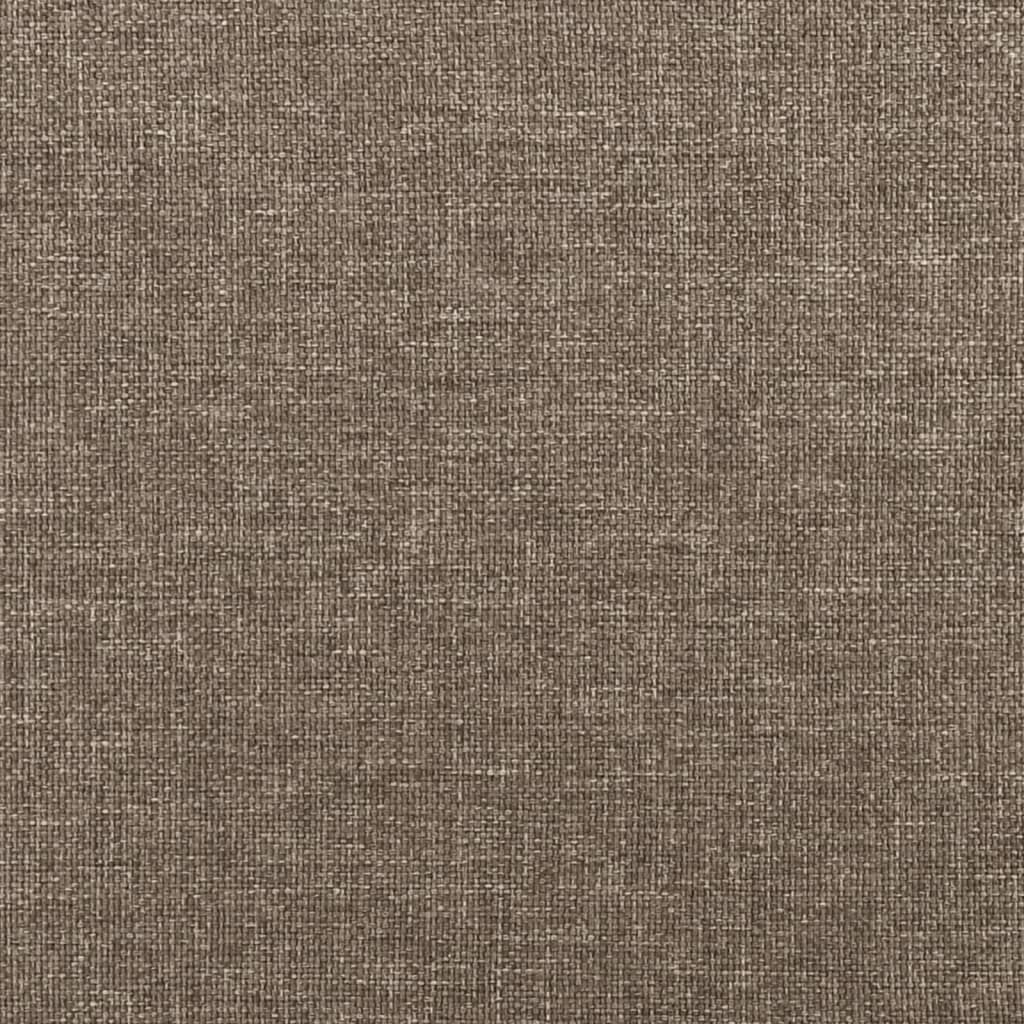 vidaXL Bettgestell ohne Matratze Taupe 180x200 cm Stoff