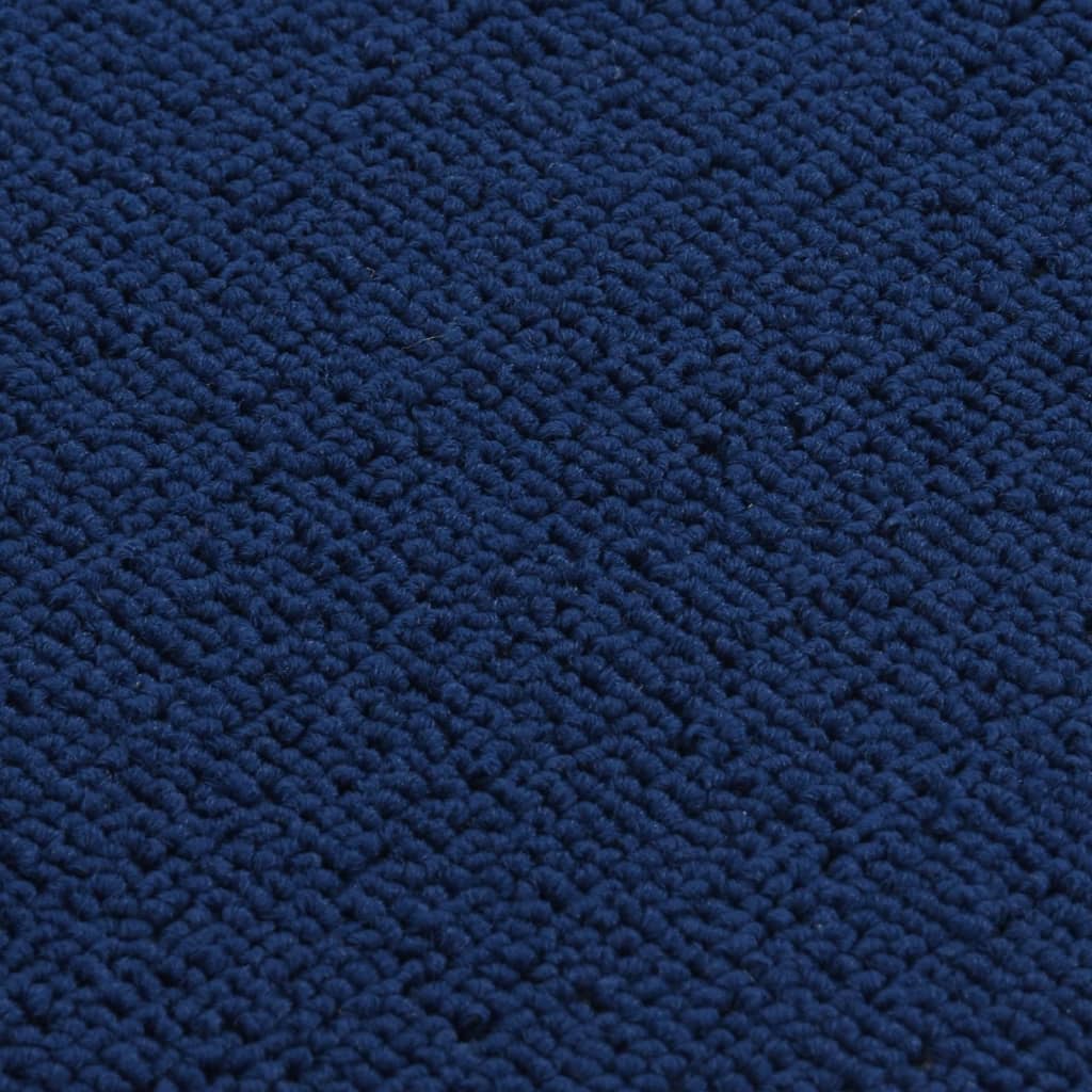 vidaXL Antirutsch Stufenmatten 15 Stk. 75x20 cm Marineblau Rechteckig