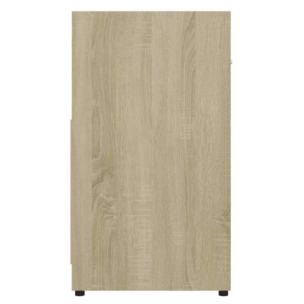 vidaXL Badezimmerschrank Sonoma-Eiche 60x33x61 cm Holzwerkstoff