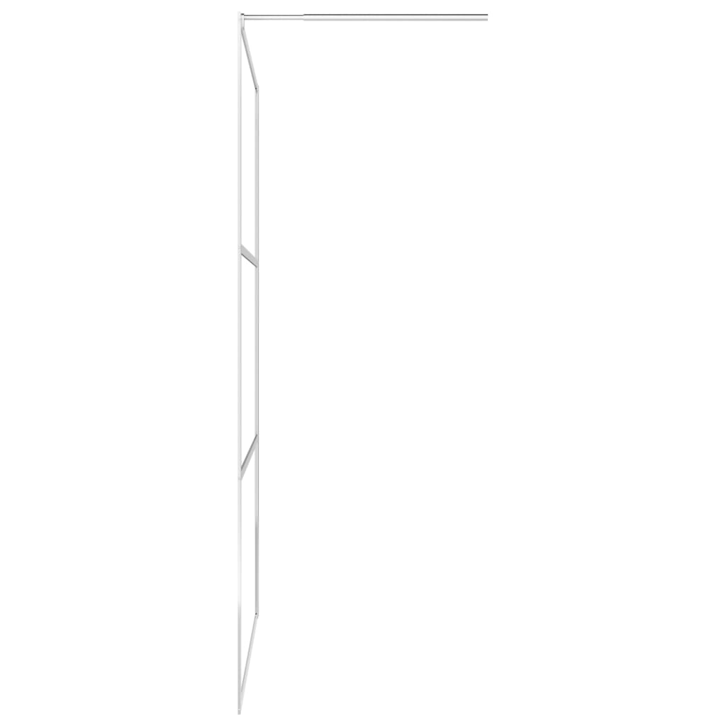 vidaXL Duschwand für Begehbare Dusche mit Klarem ESG-Glas 90x195 cm