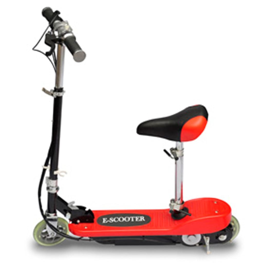 vidaXL E-Scooter mit Sitz 120 W Rot