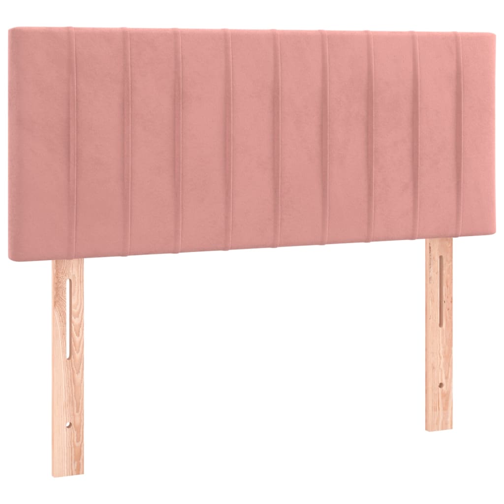 vidaXL Kopfteil Rosa 100x5x78/88 cm Samt