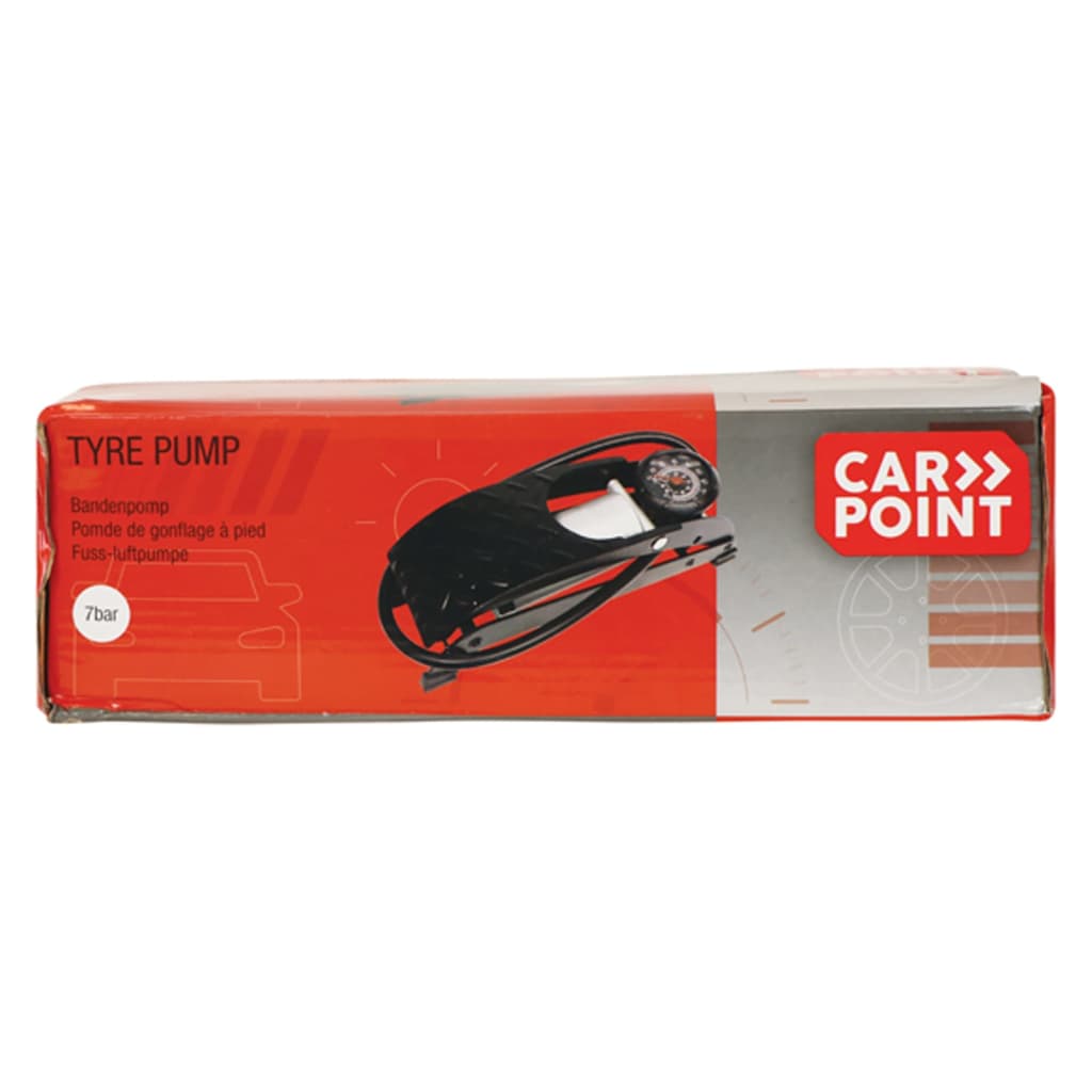 Carpoint Fußpumpe Premium Schwarz