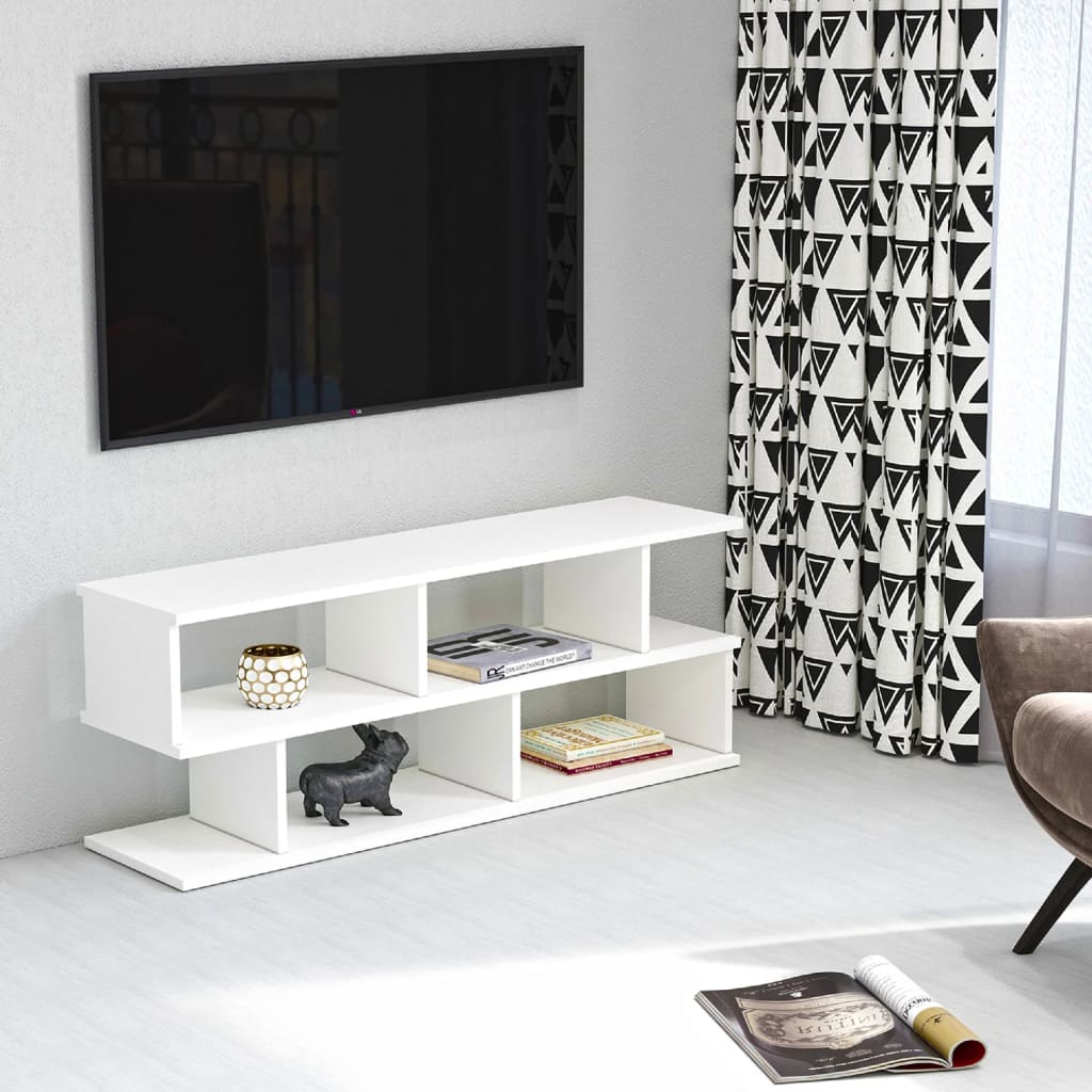 Homemania TV-Schrank Su 120x29,6x45 cm Weiß