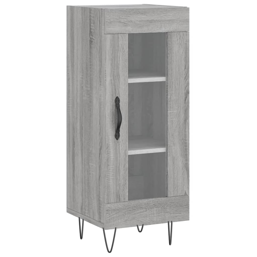 vidaXL Sideboard Grau Sonoma 34,5x34x90 cm Holzwerkstoff