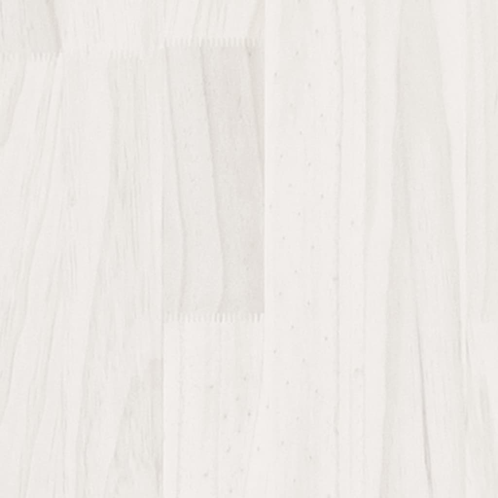 vidaXL Massivholzbett Weiß Kiefer 180x200 cm