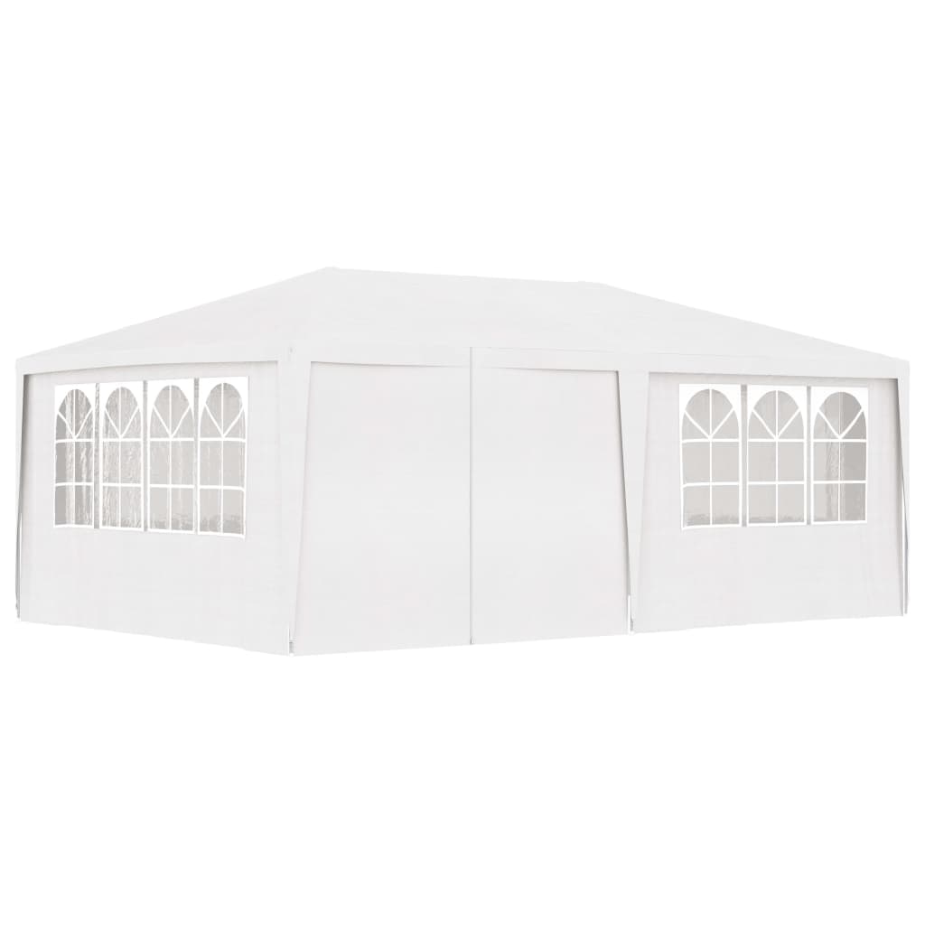vidaXL Profi-Partyzelt mit Seitenwänden 4×6 m Weiß 90 g/m²