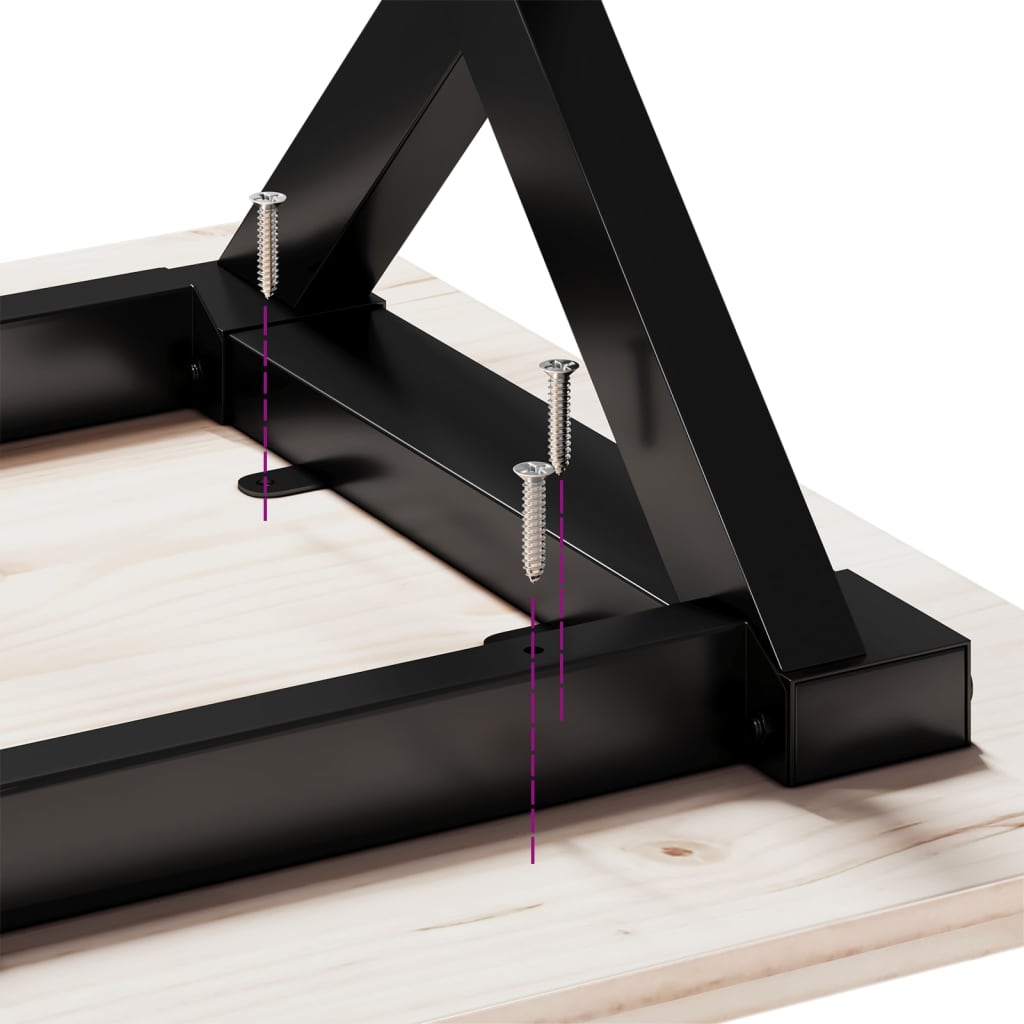 vidaXL Couchtisch-Gestell in X-Form 80x70x43 cm Gusseisen