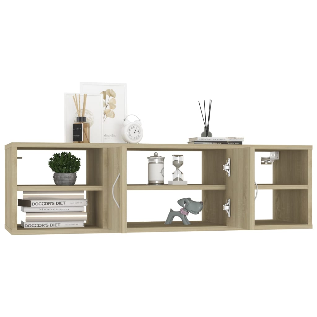 vidaXL Wandregal Sonoma-Eiche 102x30x29 cm Holzwerkstoff